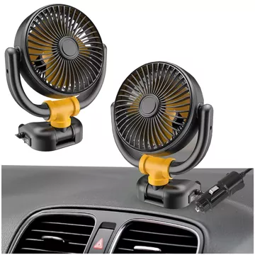 Schwarz Kleiner Ventilator Mini-Autoventilator für Cockpit-Armaturenbrett Zigarettenanzünder für Auto 12V Leise Alogy Auto