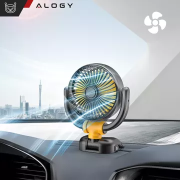 Schwarz Kleiner Ventilator Mini-Autoventilator für Cockpit-Armaturenbrett Zigarettenanzünder für Auto 12V Leise Alogy Auto