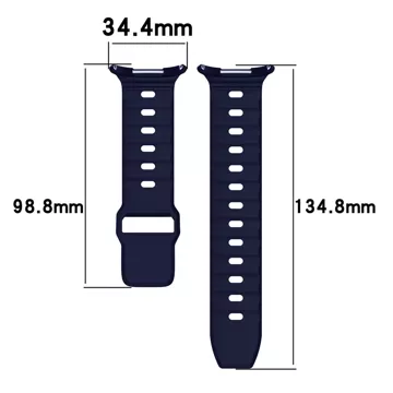 Smartwatch-Band Uhrenarmband für Samsung Galaxy Watch Ultra 47 mm Marineblau