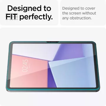 Spigen Glas.tR „Ez Fit“ gehärtetes Glas für Apple iPad Air 11 6/2024 Klar