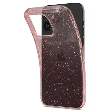 Spigen Liquid Crystal Glitter Hülle für Apple iPhone 15 Pro – rosa und transparent