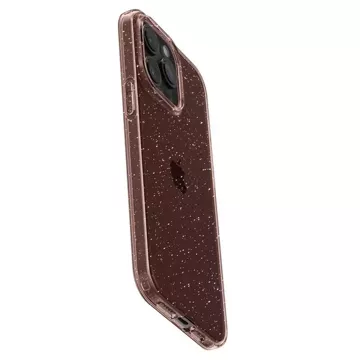 Spigen Liquid Crystal Glitter Hülle für Apple iPhone 15 Pro – rosa und transparent