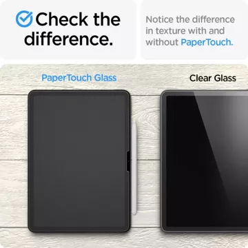 Spigen Paper Touch gehärtetes Glas für Apple iPad Air 11 6/2024 Mattklar