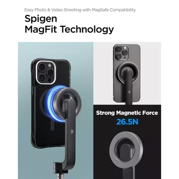 Spigen S570W Magsafe Bluetooth Selfie Stick Stativ Schwarz