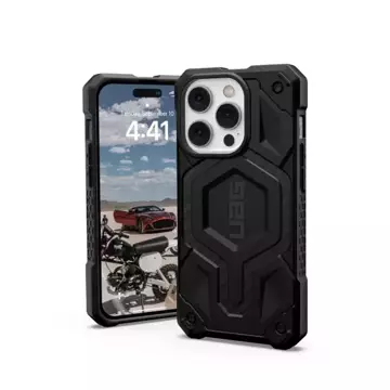 UAG Monarch - Schutzhülle für iPhone 14 Pro Max kompatibel mit MagSafe (Kohlefaser)