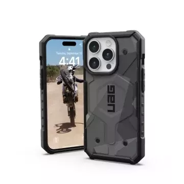 UAG Pathfinder Hülle – Schutzhülle für iPhone 15 Pro (Geo-Camouflage)