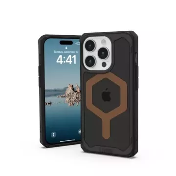 UAG Plyo Magsafe Hülle – Schutzhülle für iPhone 15 Pro kompatibel mit MagSafe (Schwarz-Bronze)