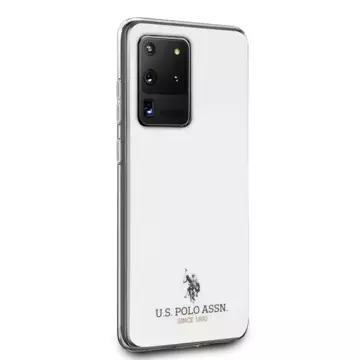 US Polo Glänzende Handyhülle für Samsung Galaxy S20 Ultra weiß/weiß