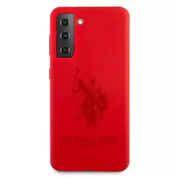 US Polo Silicone On Tone Handyhülle für Samsung Galaxy S21 rot/rot