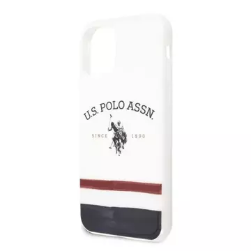 US Polo USHCN65PCSTRB Handyhülle für Apple iPhone 11 Pro Max weiß/weiß Tricolor Pattern Collection