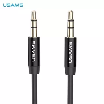 USAMS Adapter Audiobuchse 3,5m - 3,5m 1m Czarny/Schwarz YP101 (YP-01)