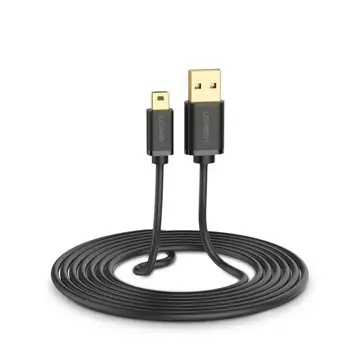 Ugreen Kabel USB - Mini-USB 480 Mbps 1,5 m schwarz (US132 10385)