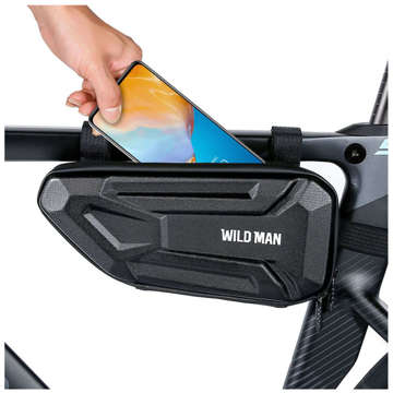 Wildman Hard Shell Bicycle Bag XT4 Koffertasche für ein Fahrrad unter dem Rahmen 1,5L Schwarz