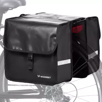 Wozinsky Doppel-Fahrradtasche 28 l schwarz (WBB34BK)