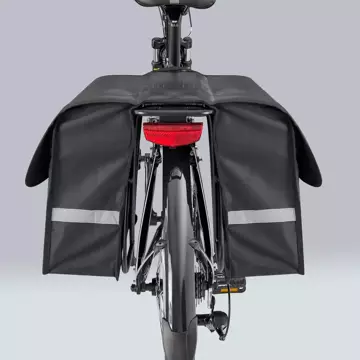 Wozinsky Doppel-Fahrradtasche 28 l schwarz (WBB34BK)