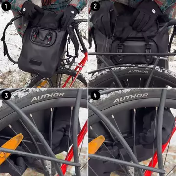 Wozinsky wasserdichter Rucksack für Fahrradkofferraum Fahrradtasche 2in1 23l rot (WBB31RE)