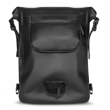 Wozinsky wasserdichter Rucksack für Fahrradkofferraum Fahrradtasche 2in1 23l schwarz (WBB31BK)