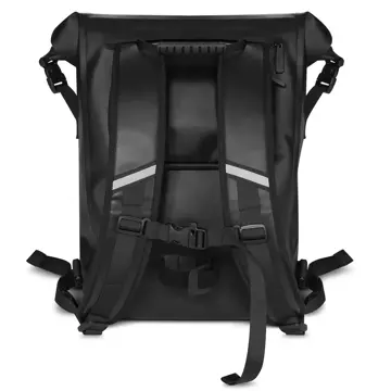 Wozinsky wasserdichter Rucksack für Fahrradkofferraum Fahrradtasche 2in1 23l schwarz (WBB31BK)