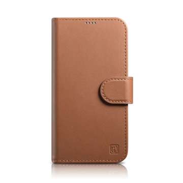 iCarer Wallet Case 2in1 Cover iPhone 14 Plus Anti-RFID Leder Flip Case Braun (WMI14220727-BN)