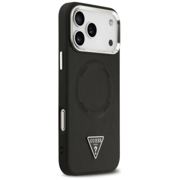 Etui Guess Triangle Logo MagSafe na iPhone 17 Pro Max - Czarny
