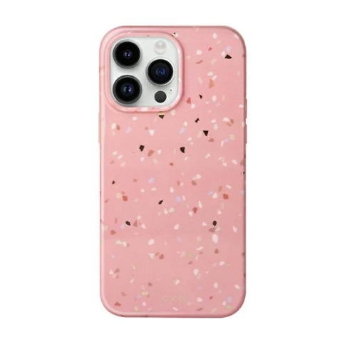 UNIQ Coehl Terrazzo Hülle für iPhone 14 Pro 6.1" Rosa/Korallenrosa