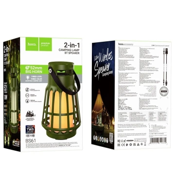 HOCO Głośnik Bluetooth PIKNIK BS61 Zielony