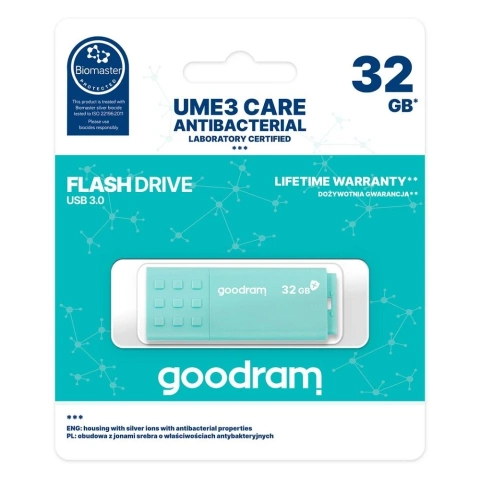 GOODRAM Pendrive UME3 32GB USB 3.2 Antybakteryjny Biomaster