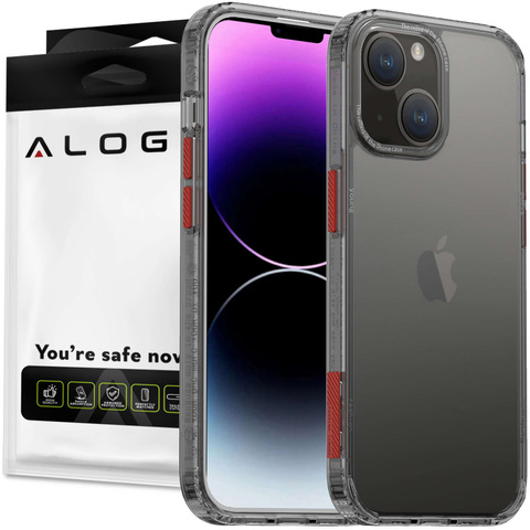 Alogy Protective Case Schutzhülle für Apple iPhone 14 Schwarz und transparent