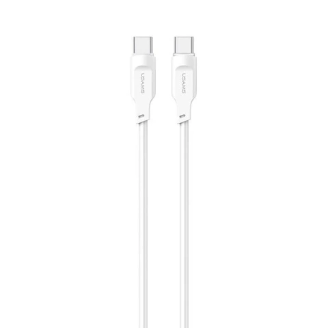 Kabel USMAS USB-C na USB-C PD Fast Charging 1.2m biały