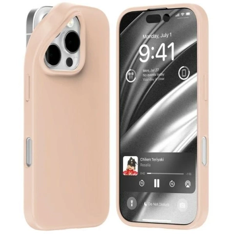 Etui Mercury Soft do iPhone 16 Pro 6,3" Piaskowy róż