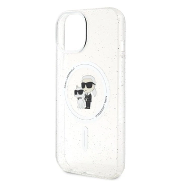 Etui Karl Lagerfeld KLHMP15SHGKCNOT für iPhone 15 6,1" transparentes Hardcase Karl