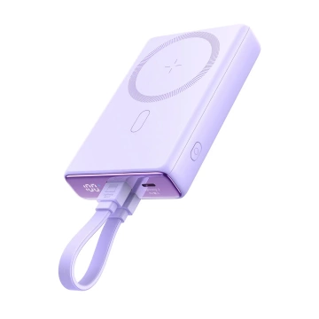 Powerbank 10000mAh Joyroom JR-PBM01 20W MagSafe mit Ständer lila