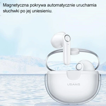 Słuchawki Bluetooth 5.1 USAMS TWS BU series bezprzewodowe fioletowy/purple BHUBU02