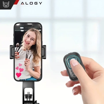 Kijek Selfie Stick Quadrapod Alogy TrackPod 2w1 z uchwytem na telefon i mocowaniem 1/4 Funkcja śledzenia twarzy  kompatybilny z iPhone Android