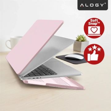Etui do Apple Macbook Pro 14 2021-2024 (M1/M2/M3/M4) – elastyczna, matowa obudowa ochronna, lekka i odporna – Alogy AirGuard™ Różowy
