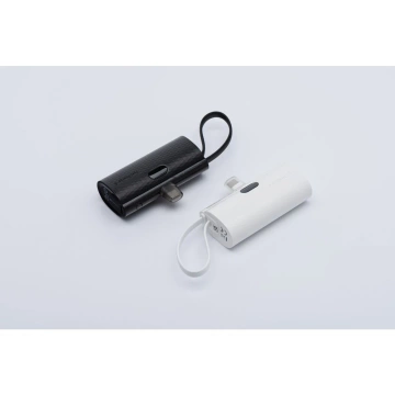 FORCELL F-ENERGY Power Plug F5K3 Powerbank mit integriertem Typ-C PD-Anschluss 20W 5000mAh Weiß