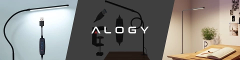 Lampka biurkowa LED Alogy LED lamp oświetlenie z elastycznym ramieniem do biurka ramy łóżka