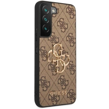 Etui Guess GUHCS23S4GMGBR do Samsung Galaxy S23 S911 brązowy/brown hardcase 4G Big Metal Logo
