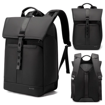 Plecak wodoodporny Bange na laptopa 15.6" miejski podróżny 43x30x18 cm do pracy samolotu męski damski Czarny