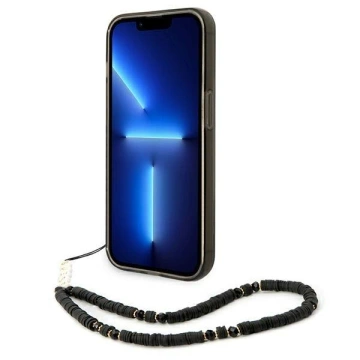 Etui Guess GUHCP14LHGCOHK für Apple iPhone 14 Pro 6,1" Czarny/Black Hardcase Translucent Pearl Strap