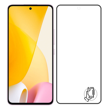 Szkło hartowane do Xiaomi 12/12X 3mk HardGlass Max Lite 9H na cały ekran pełne