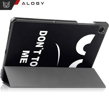 Etui do Samsung Galaxy Tab A11+ (X310/X315/X316) / A9+ 2023 11" (X210/X215/X216) obudowa z klapką na tablet Slim Case Alogy Don't touch me czarne