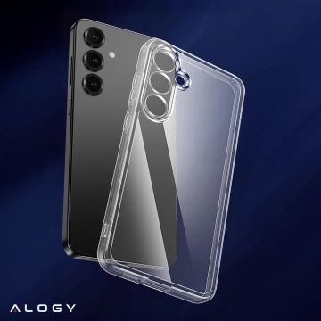 Etui Przezroczyste do Samsung Galaxy S25 Plus, Podwyższone Krawędzie, Idealne Dopasowanie, PC + TPU, Alogy HybridShield™ Case + SZKŁO HARTOWANE