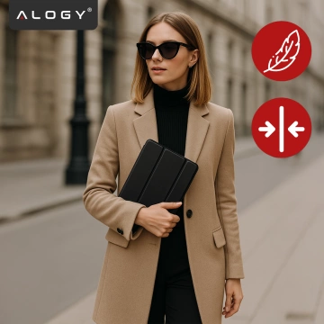 Etui do Apple iPad 9.7 2017 / 2018 Alogy SmartShell™ Smart Case z Funkcją Podstawki, Miękka Obudowa z TPU, Magnetyczne Zamknięcie Czarne