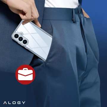 Etui do Samsung Galaxy S24 FE obudowa ochronna na telefon Alogy HybridShield™️ Case Przezroczyste + szkło hartowane