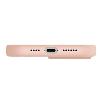 UNIQ Lino Hue Hülle für iPhone 14 Pro Max 6.7" Magclick Charging pink/blush pink