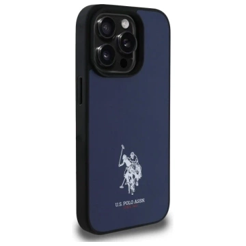 Etui do iPhone 15 Pro Max US Polo Leather DH Color Granatowe