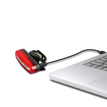 Mocna lampka rowerowa tylna LED USB Alogy światło oświetlenie wodoodporne na rower Czerwone