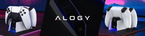 Podwójna stacja dokująca ładująca do kontrolera Pada do PlayStation 5 PS5 do 2 Padów Alogy Biała