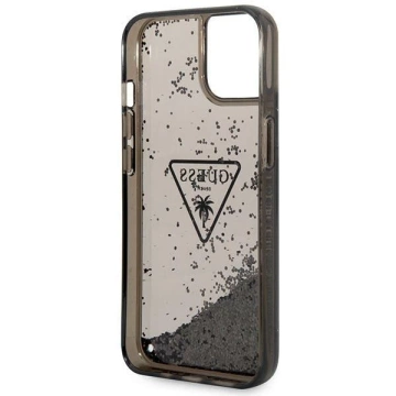 Etui Guess GUHCP14SLFCTPK für Apple iPhone 14 6,1" Czarny/Black Hardcase Liquid Glitter Palm Collection